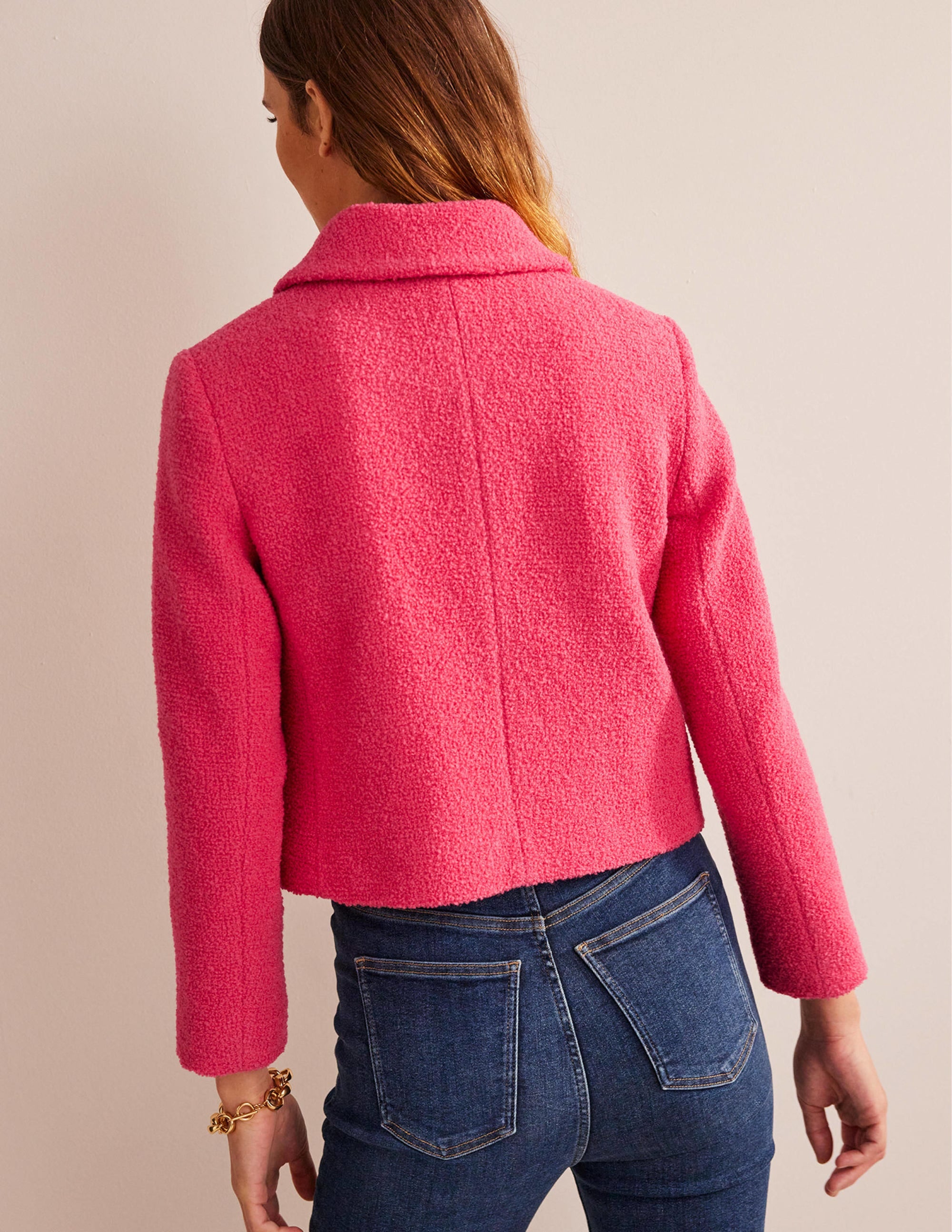 Rye Cropped Jacket-Teaberry - Image 3