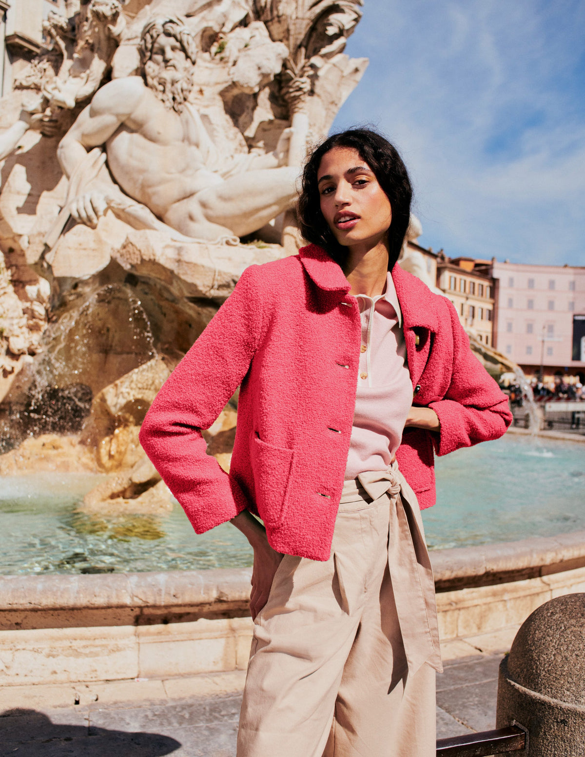 Rye Cropped Jacket-Teaberry - Image 5