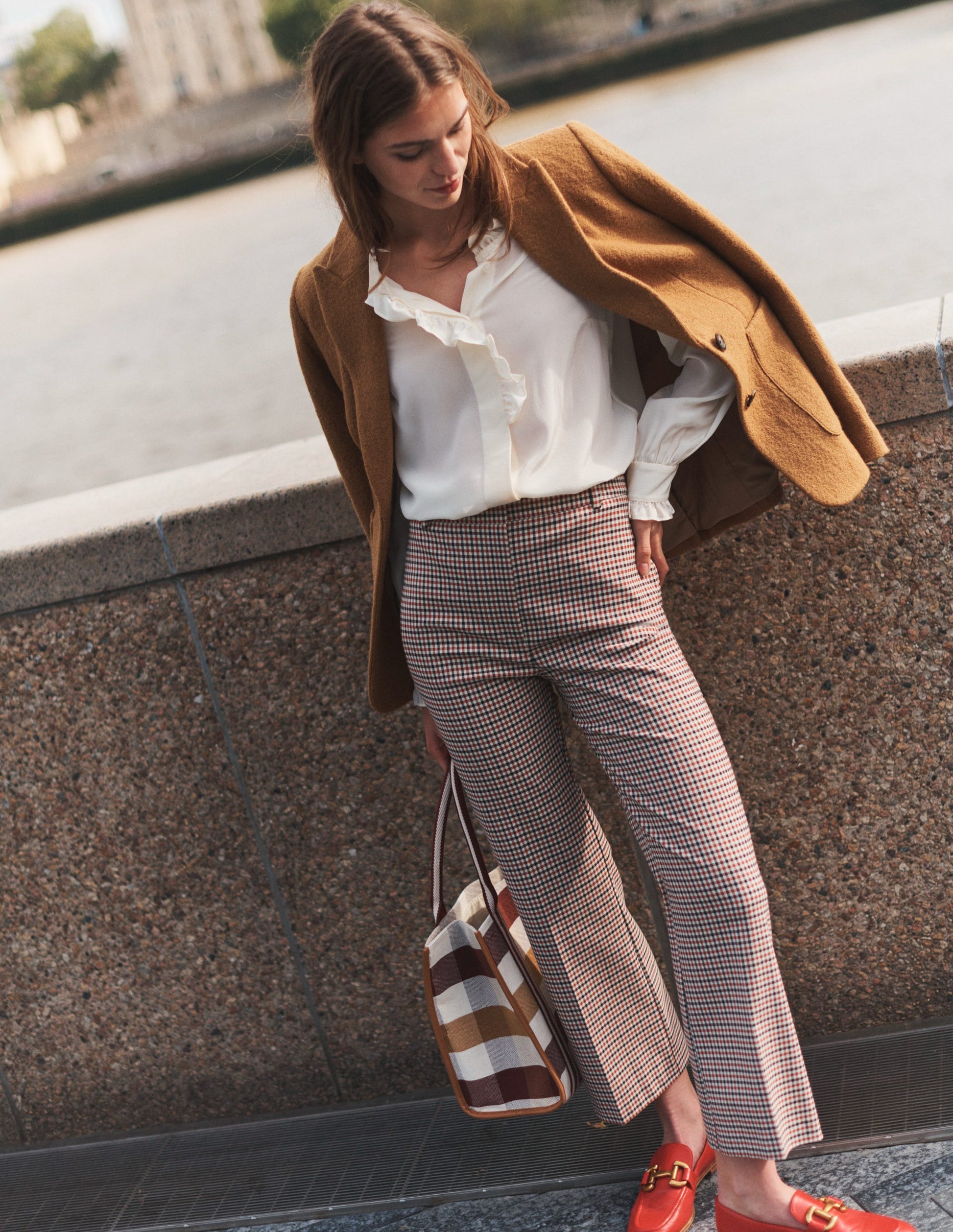 Marylebone Textured Blazer-Camel-6