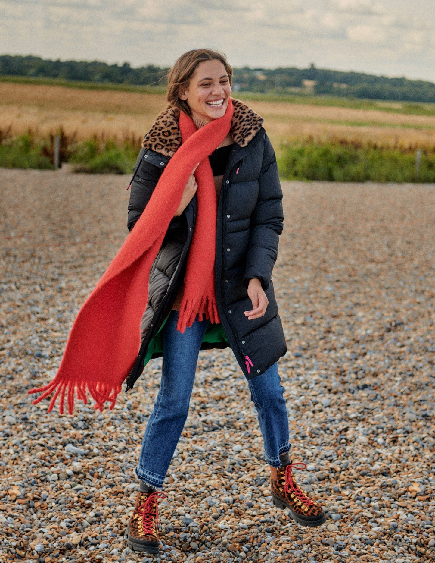 Bamburgh Puffer Coat-BLACK