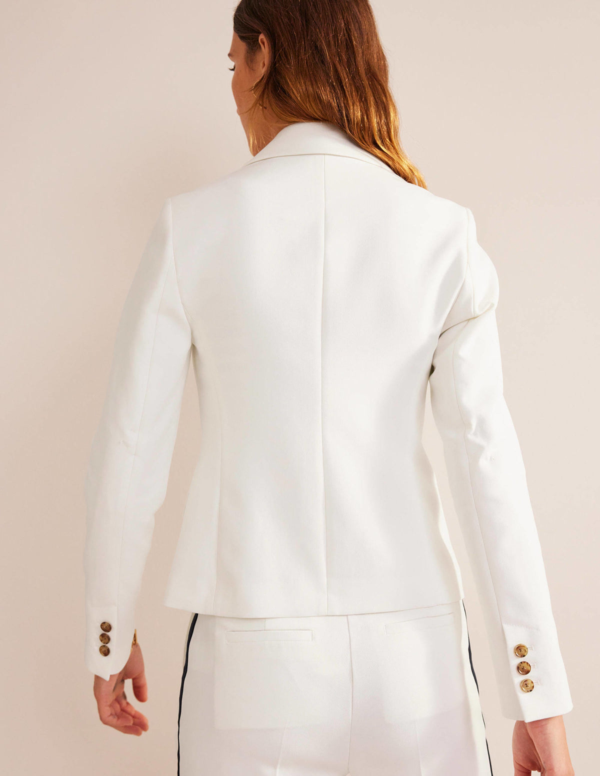 The Canonbury Tailored Blazer-Ivory-3