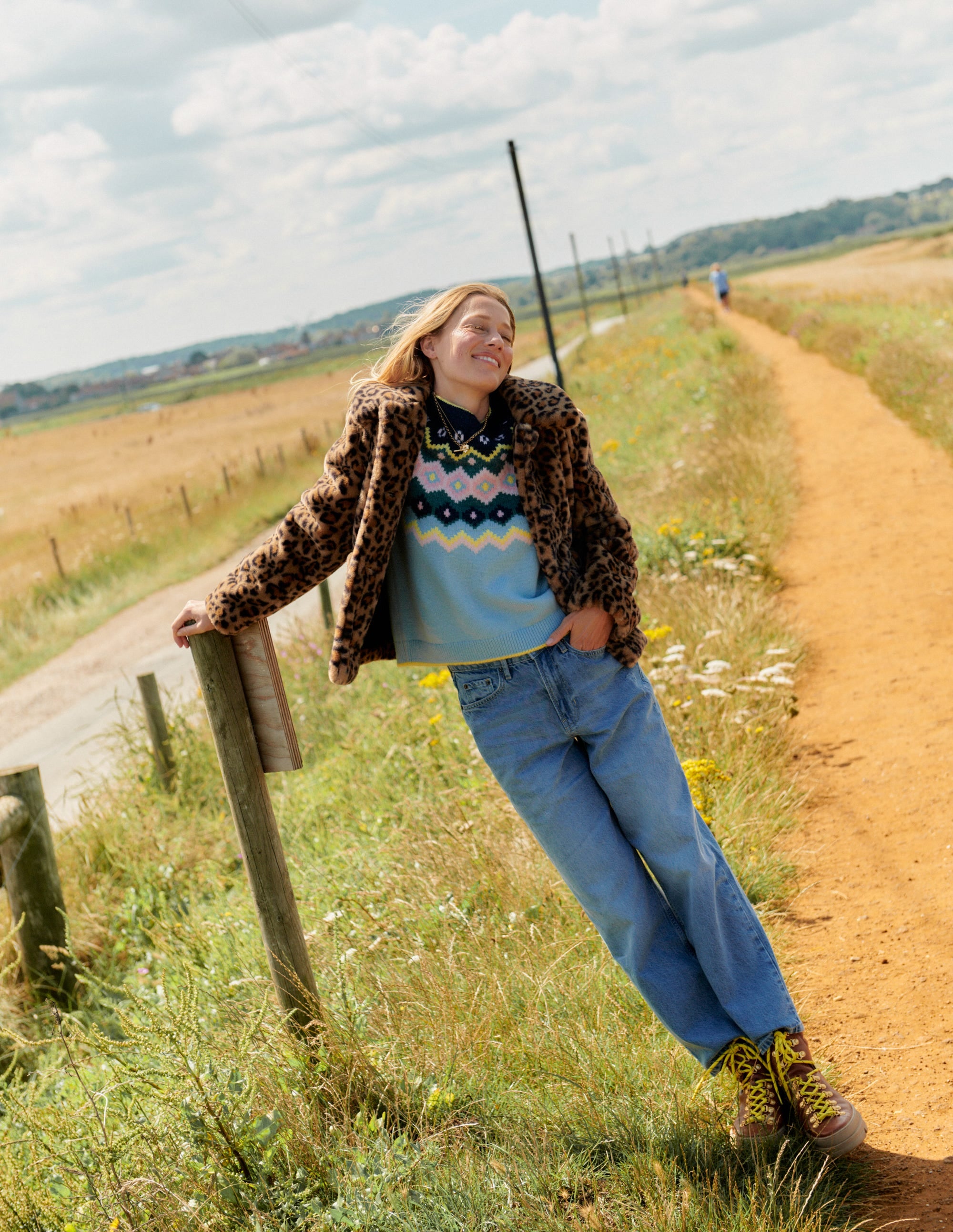 York Faux-Fur Coat-Leopard - Image 5