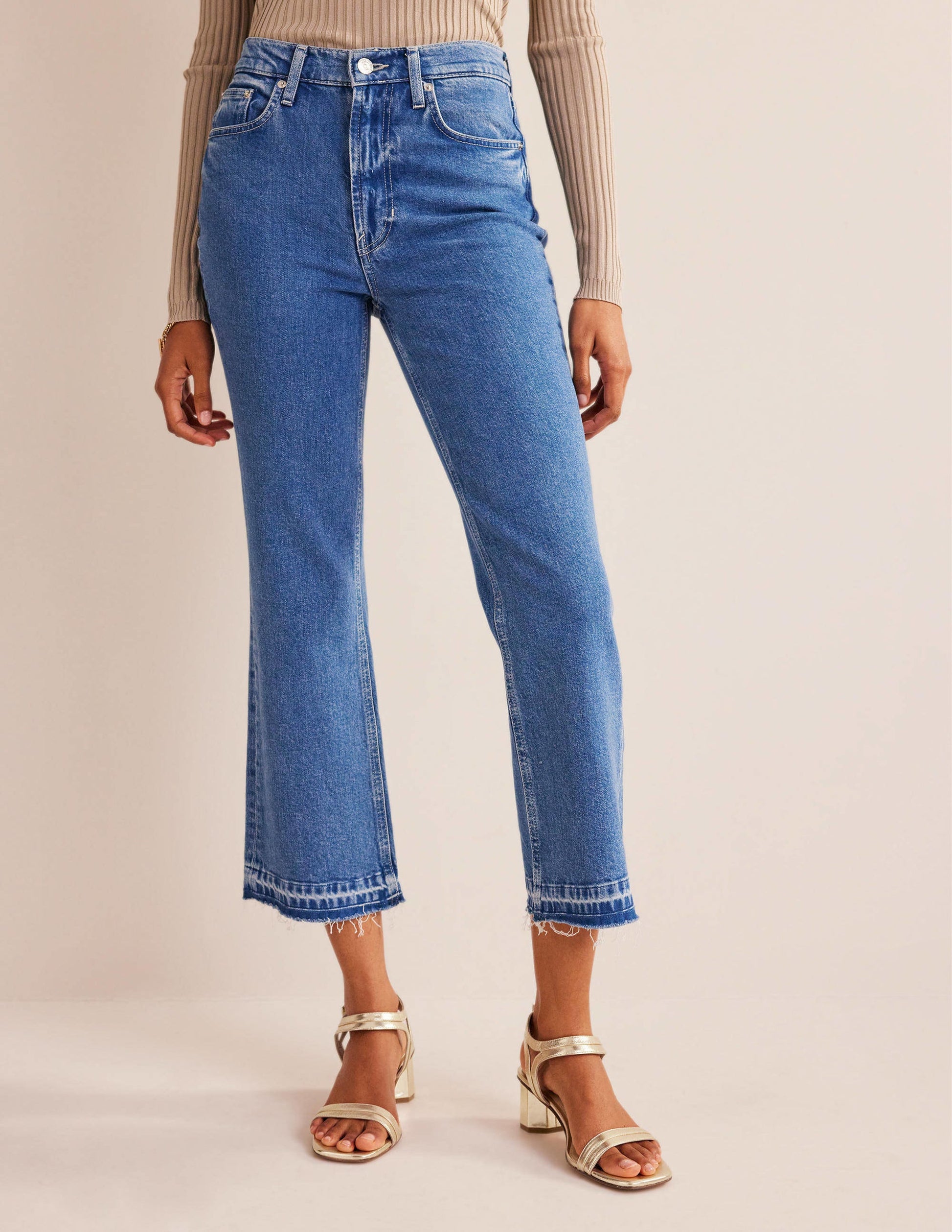 Block-Heel Sandals-Gold-1