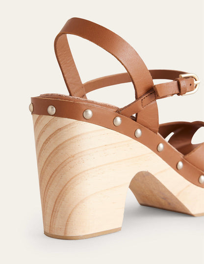 Cross-Strap Platform Clogs-Tan-4