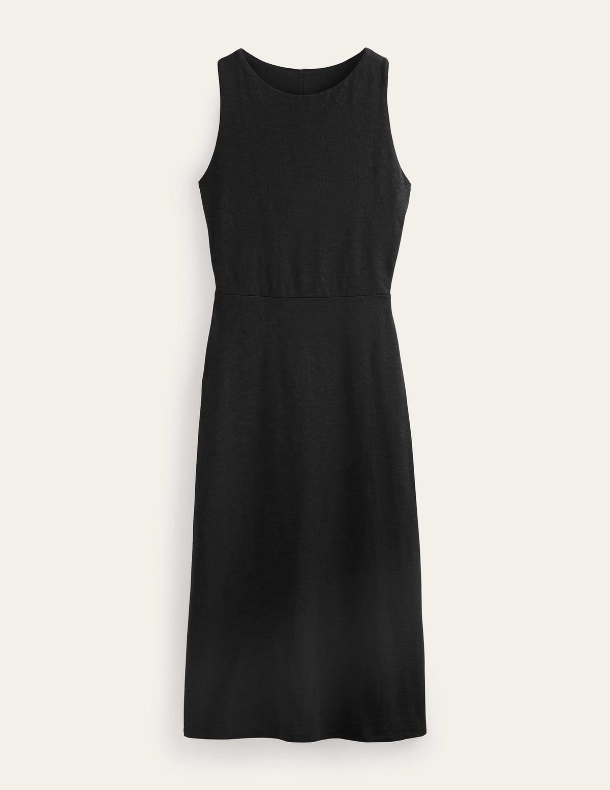 Jersey Column Midi Dress-Black-5