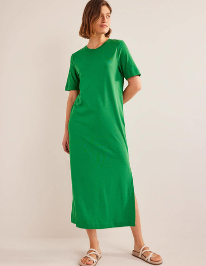 Jersey Midi T-Shirt Dress-Rolling Hills-1