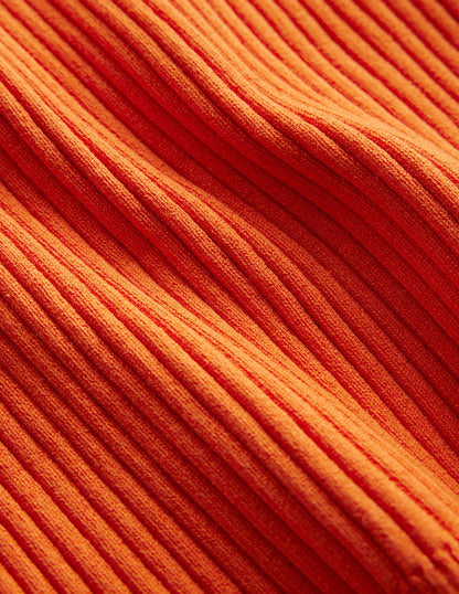 Ribbed Vest Top-Kumquat-6