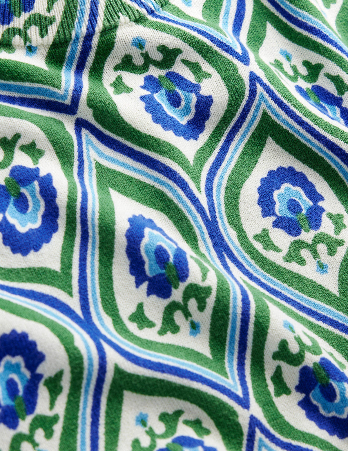 Printed High Neck Jumper-Rolling Hills, Geo Cascade - Image 6