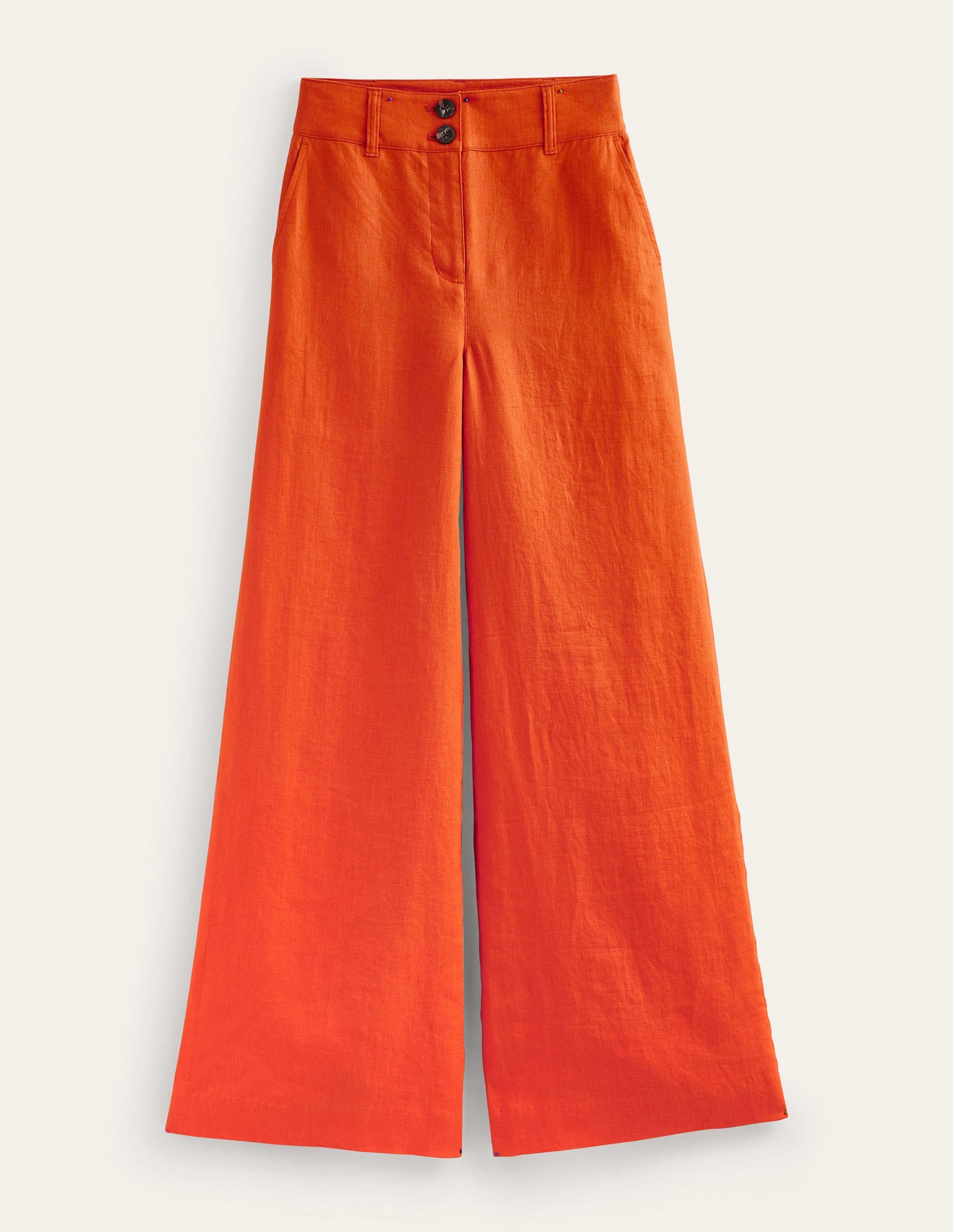 Highbury Linen Trousers-Kumquat - Image 6
