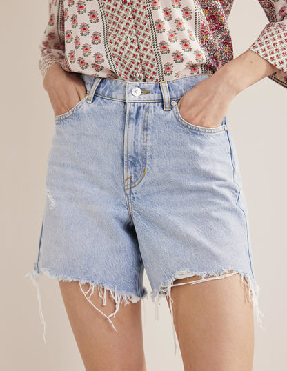 Bermuda Denim Shorts-Light Vintage-4