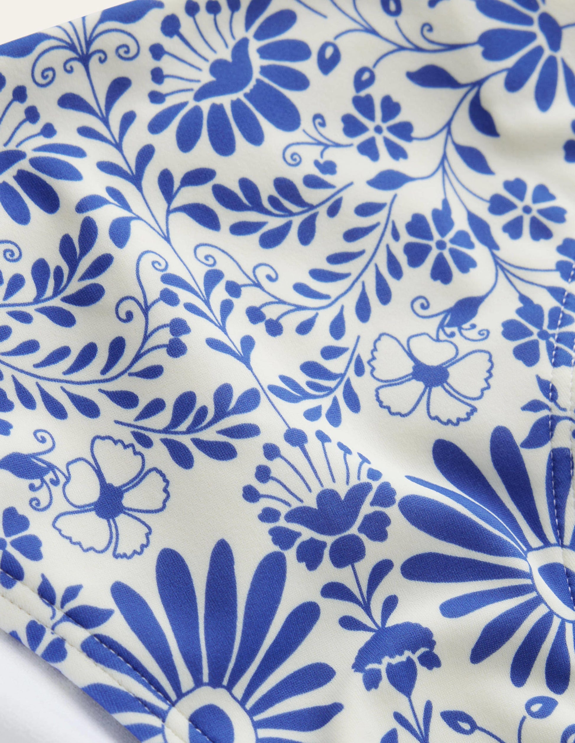 Classic Bikini Bottoms-Ivory, Lake Blue Gardenia-6