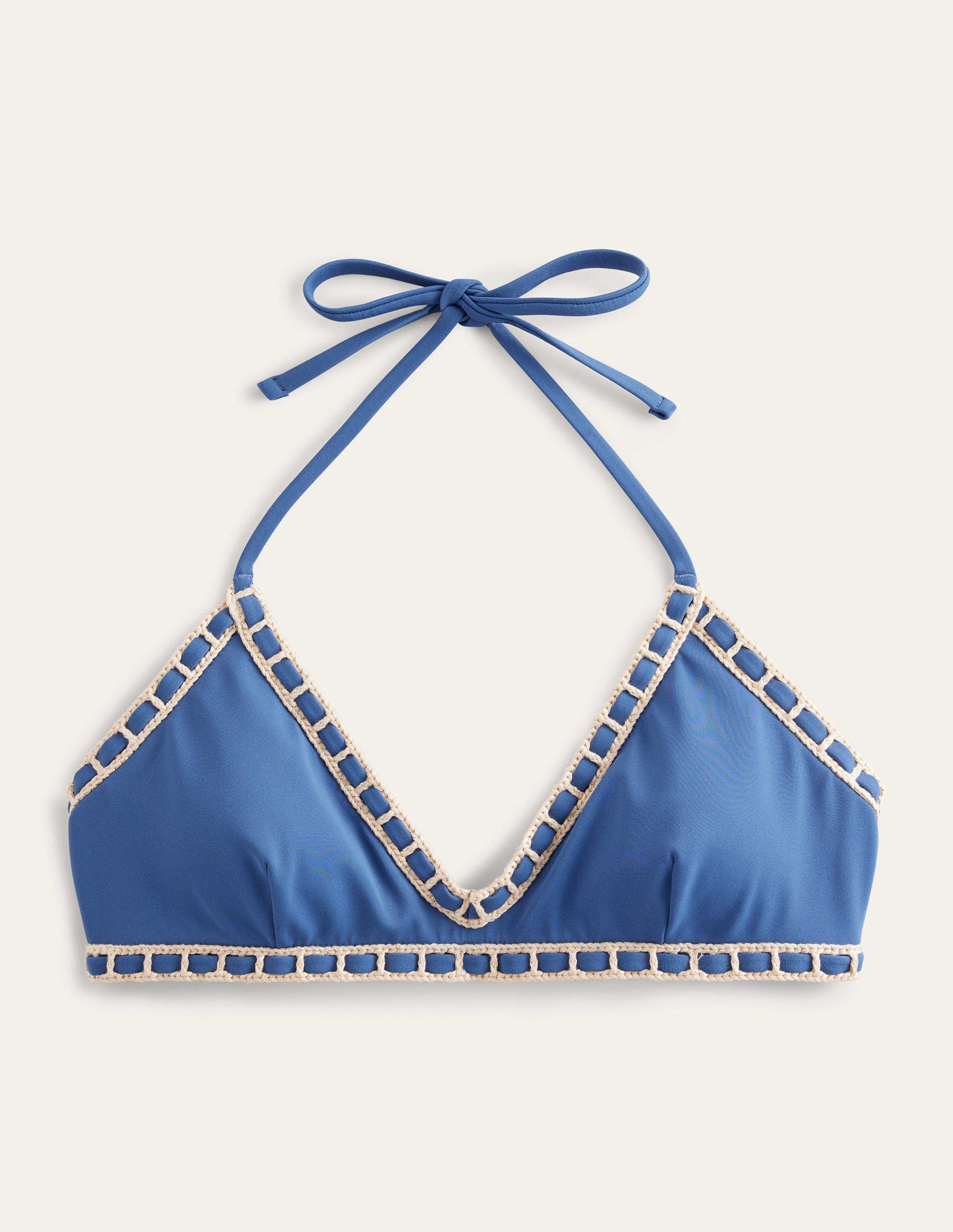 Crochet Trim Bikini Top-Globe-6