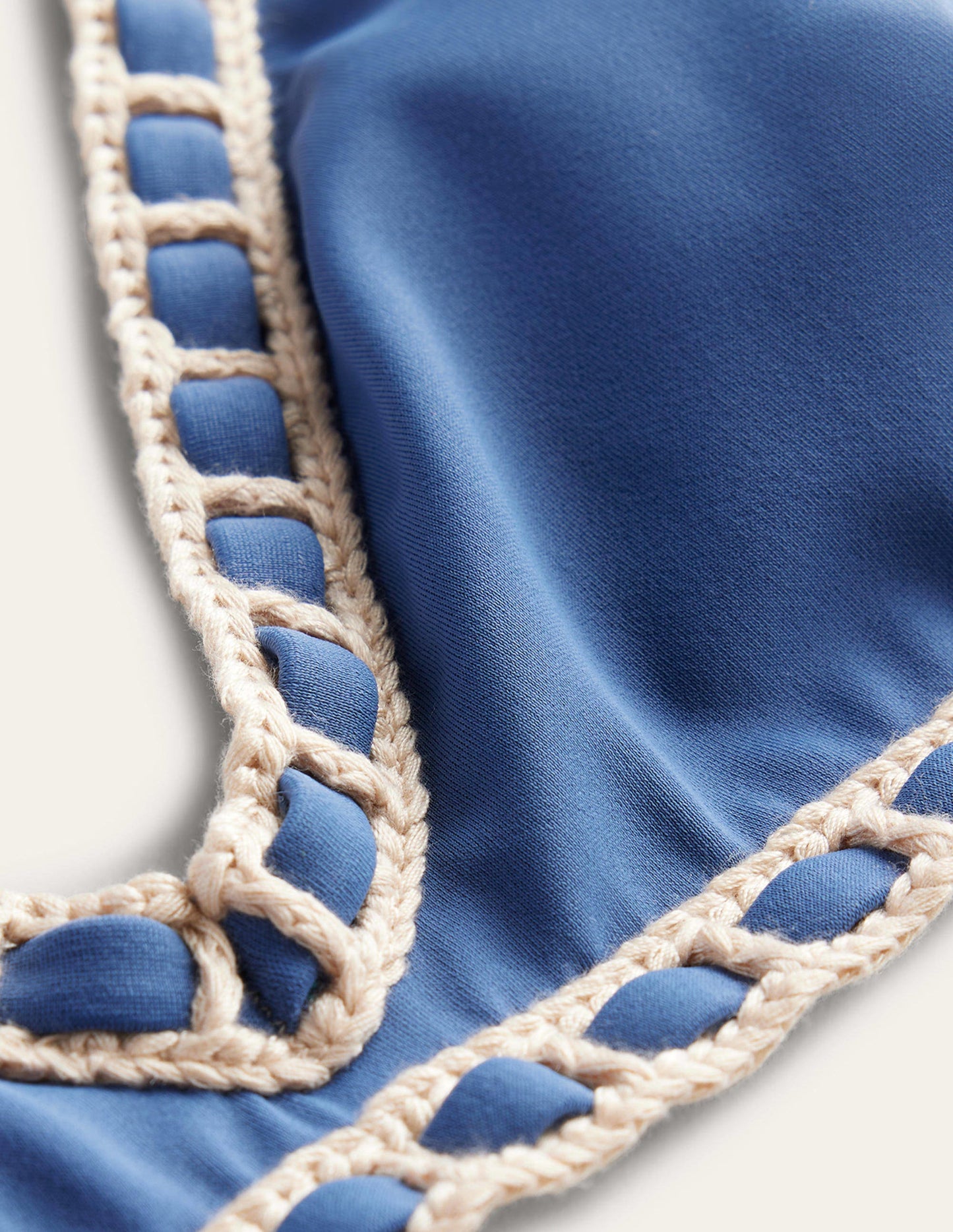 Crochet Trim Bikini Top-Globe