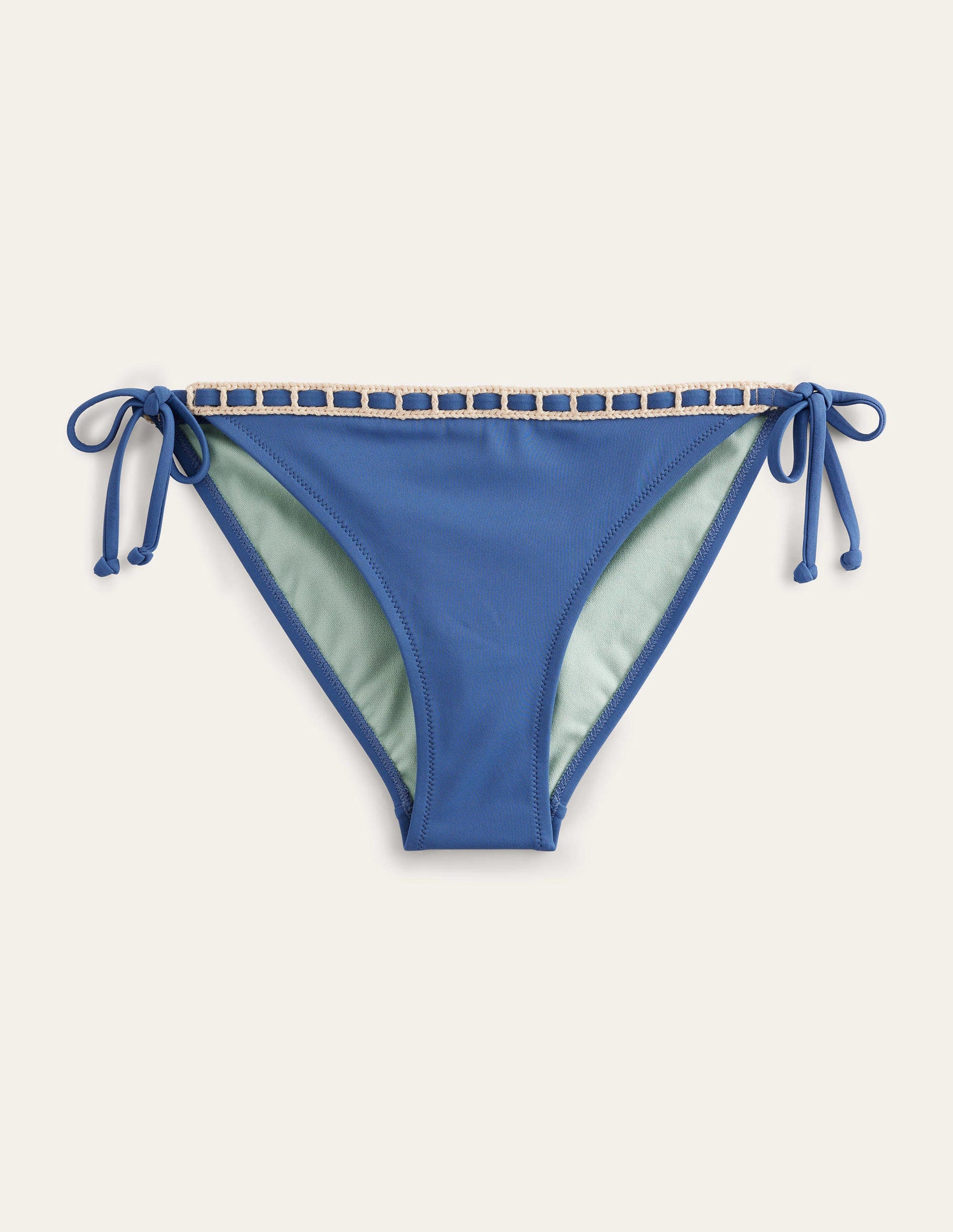 Crochet Trim Bikini Bottoms-Globe-5
