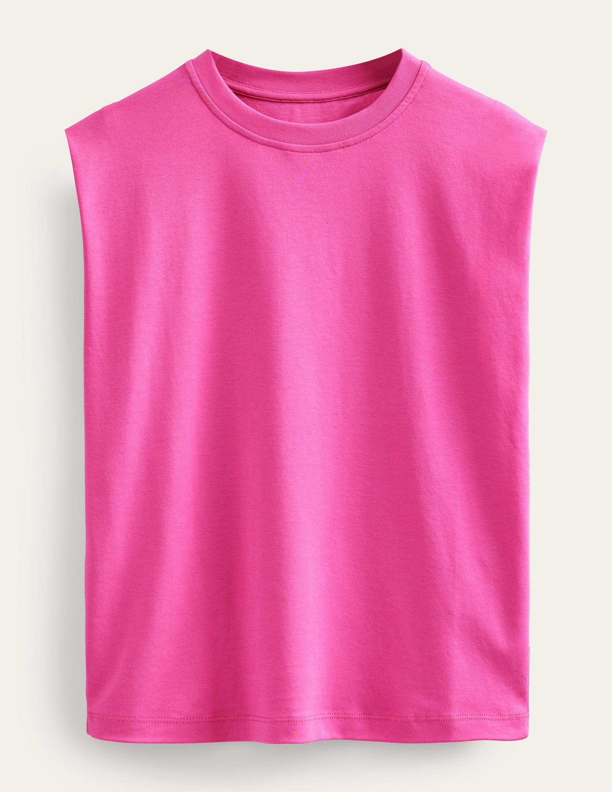 Perfect Cotton Sleeveless Top-Fuchsia Fedora - Image 6