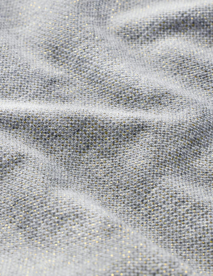 Boxy Sparkle Top-Grey Marl/Gold-6