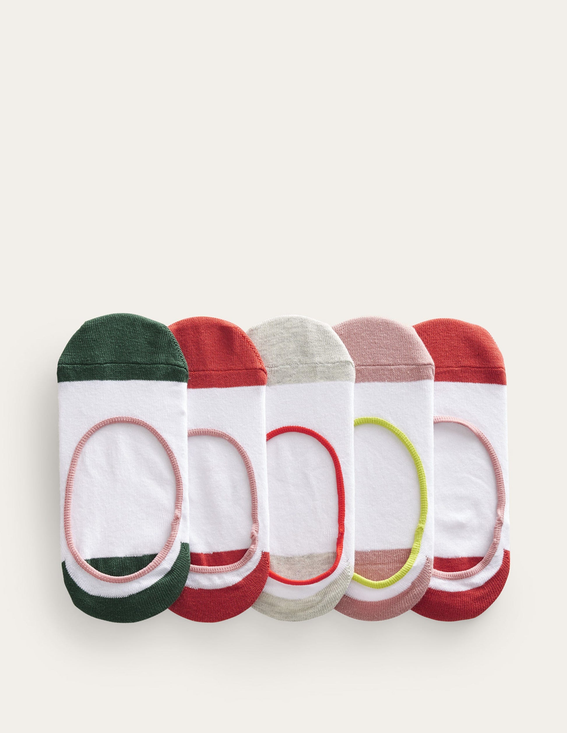 5 Pack Secret Socks-Pastel, Colourblock-1