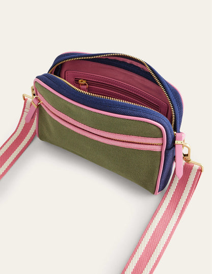 Canvas Cross-Body Bag-Colourblock-3
