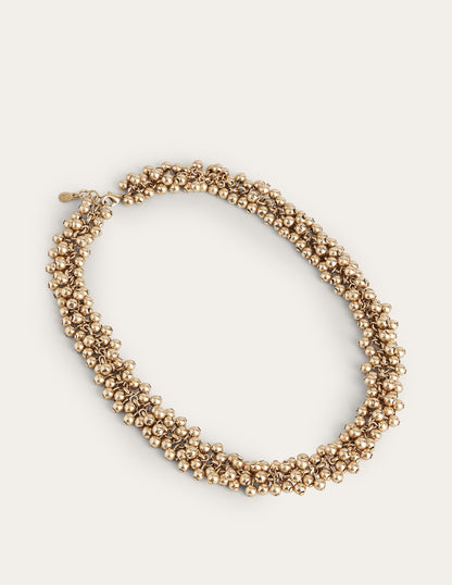 Beaded Necklace-Gold-1
