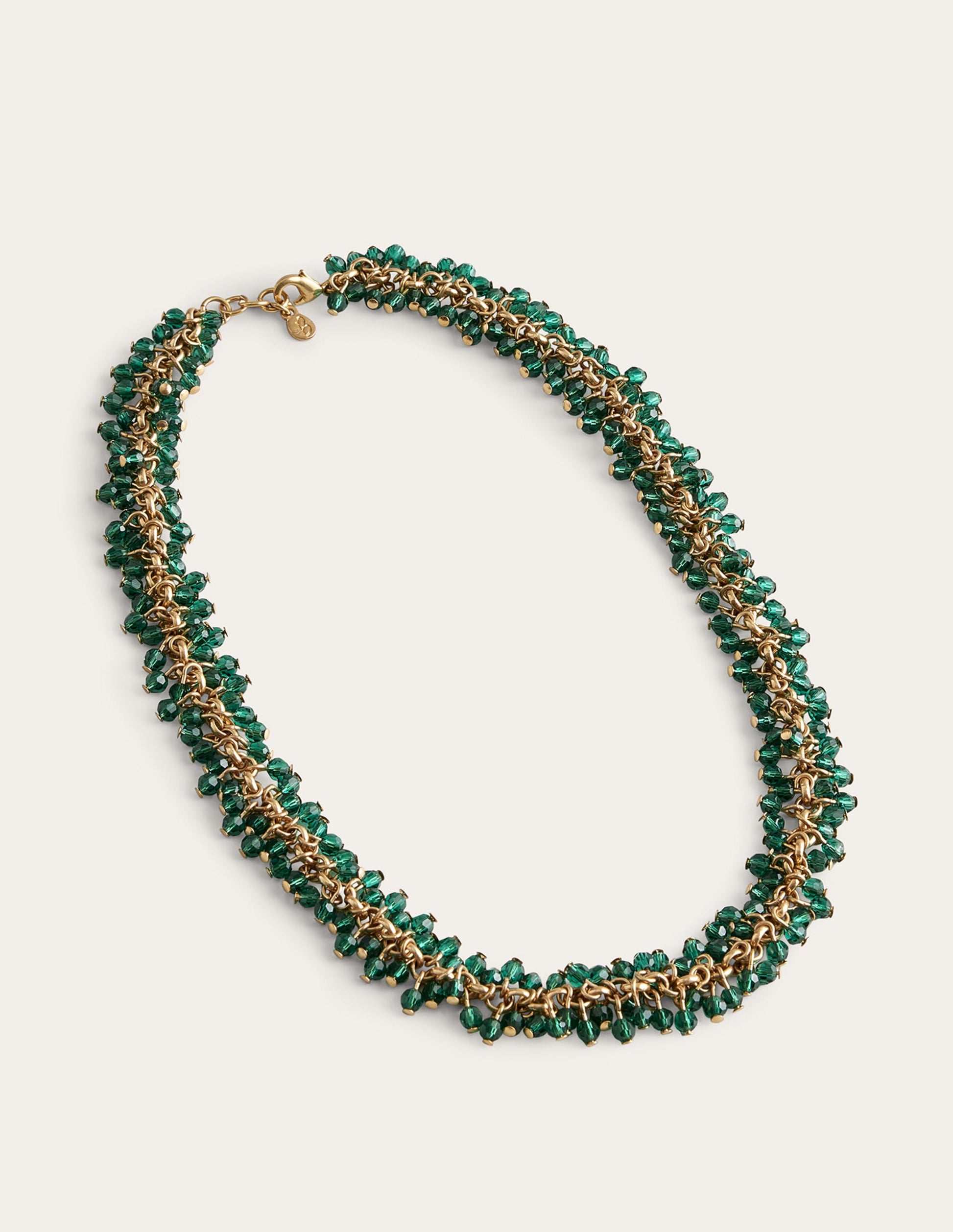 Beaded Necklace-Green-2