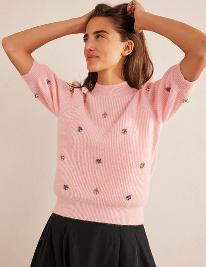 Embellished Fluffy T-shirt-Marshmallow-4