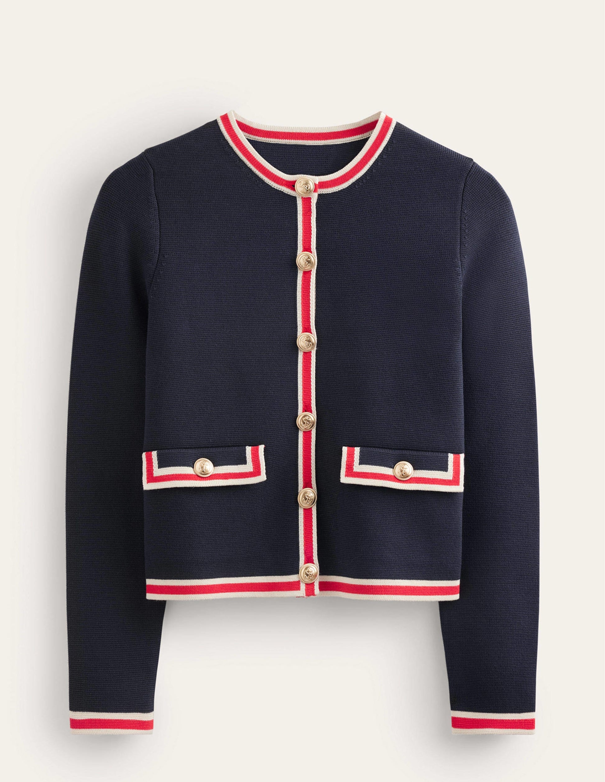 Holly Knitted Jacket-Navy-5