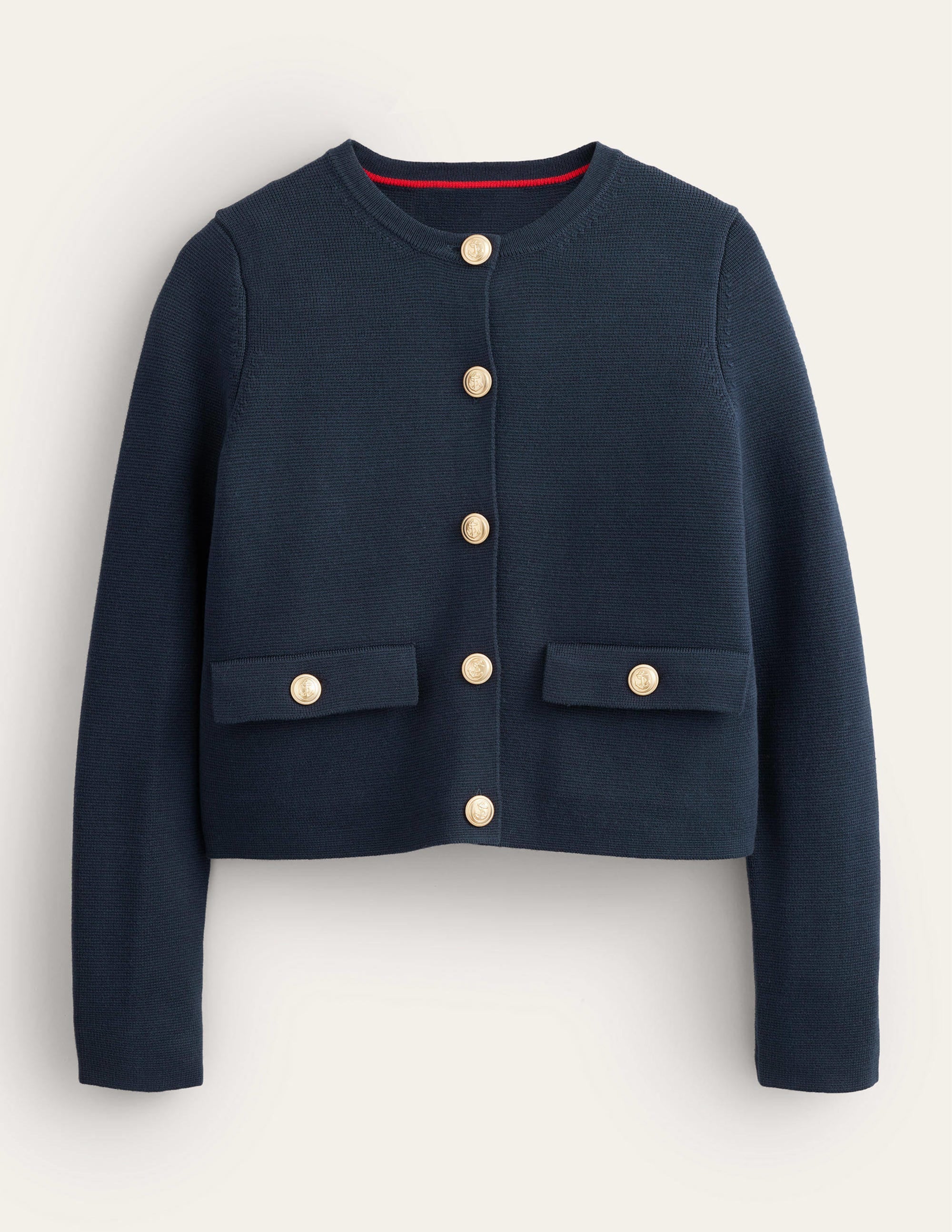 Holly Knitted Jacket-Navy - Image 5