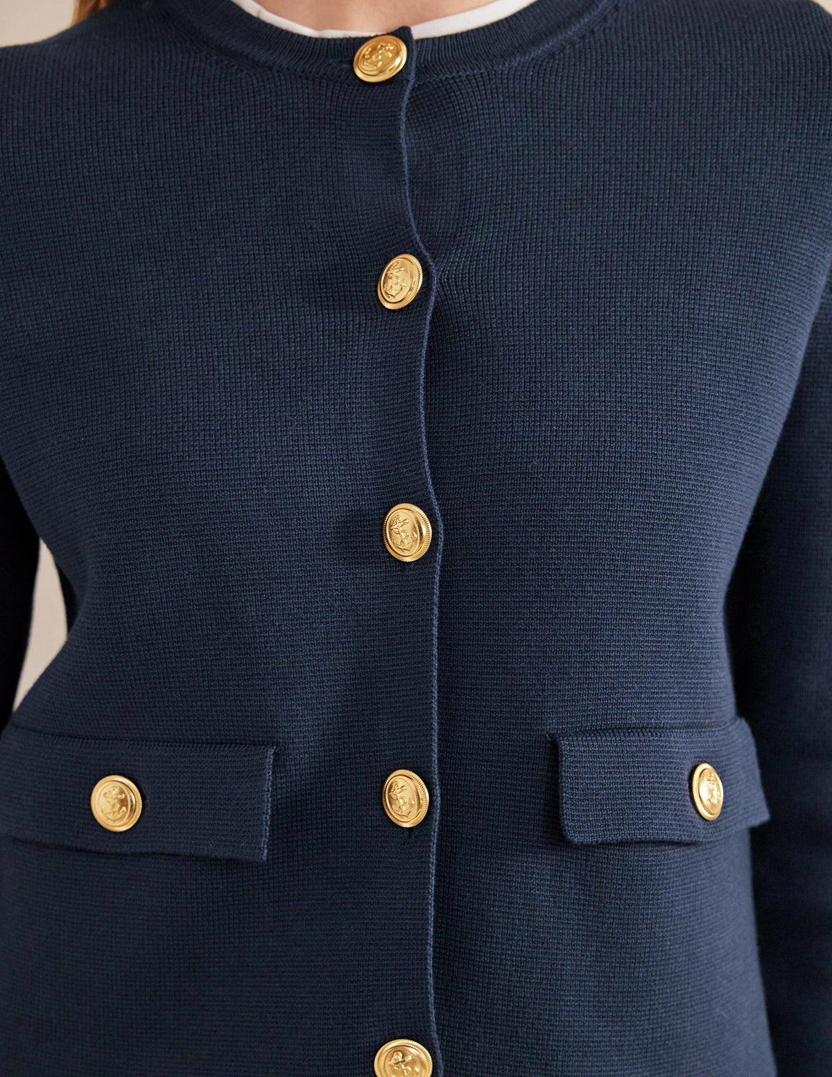 Holly Knitted Jacket-Navy-2