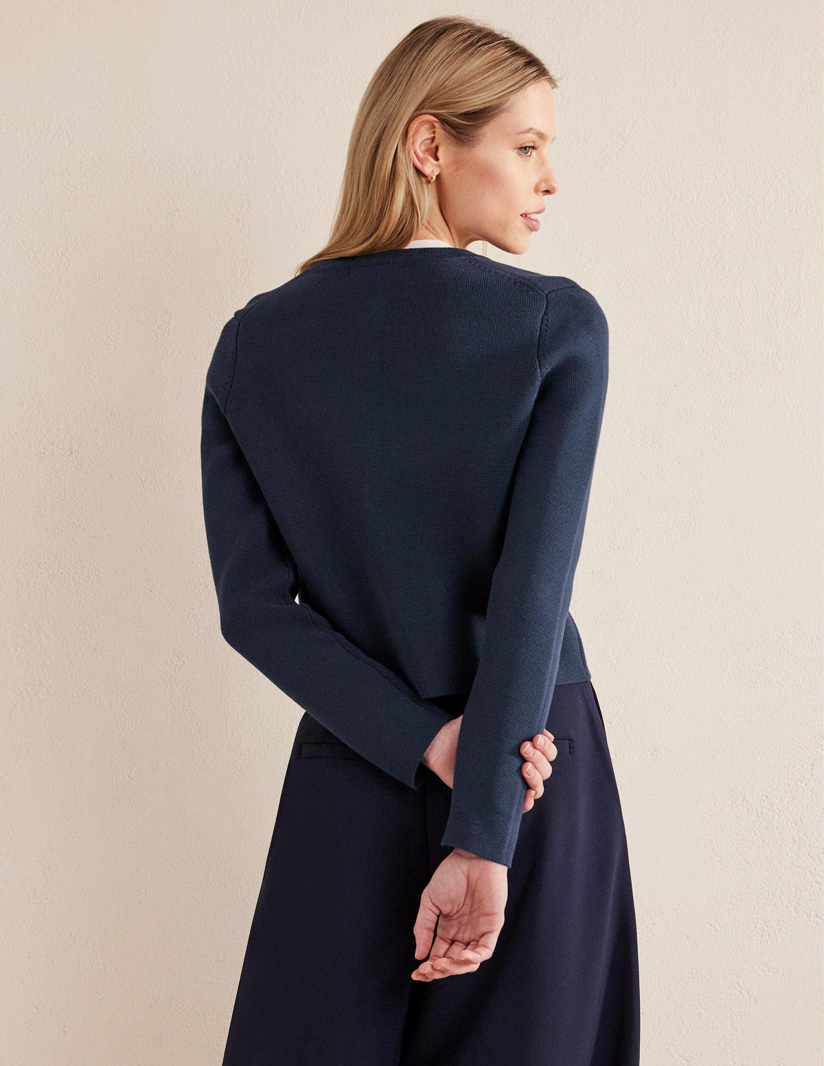 Holly Knitted Jacket-Navy-3