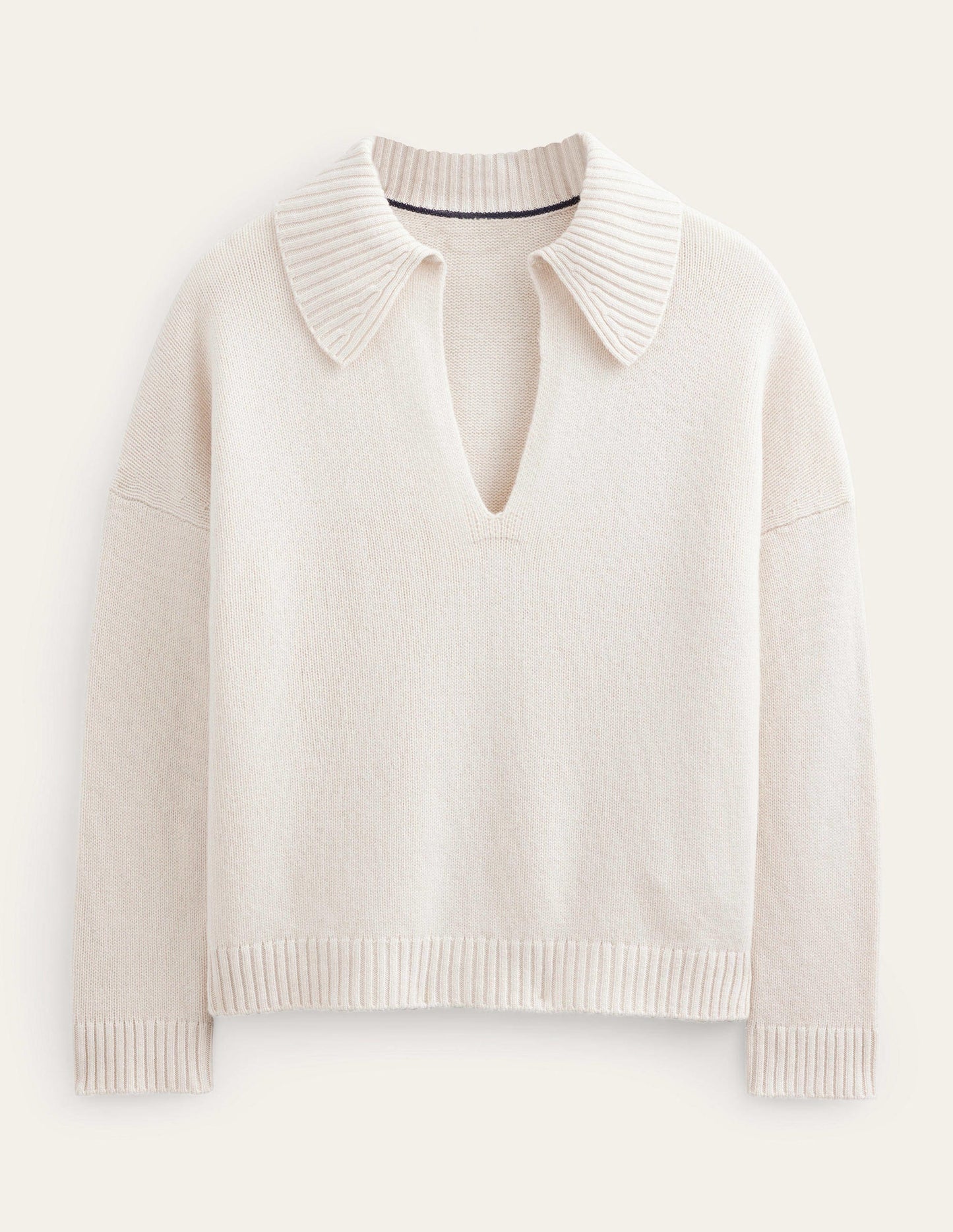 Collared Cashmere Jumper-Rope
