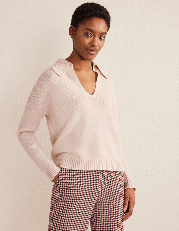 Collared Cashmere Jumper-Rope