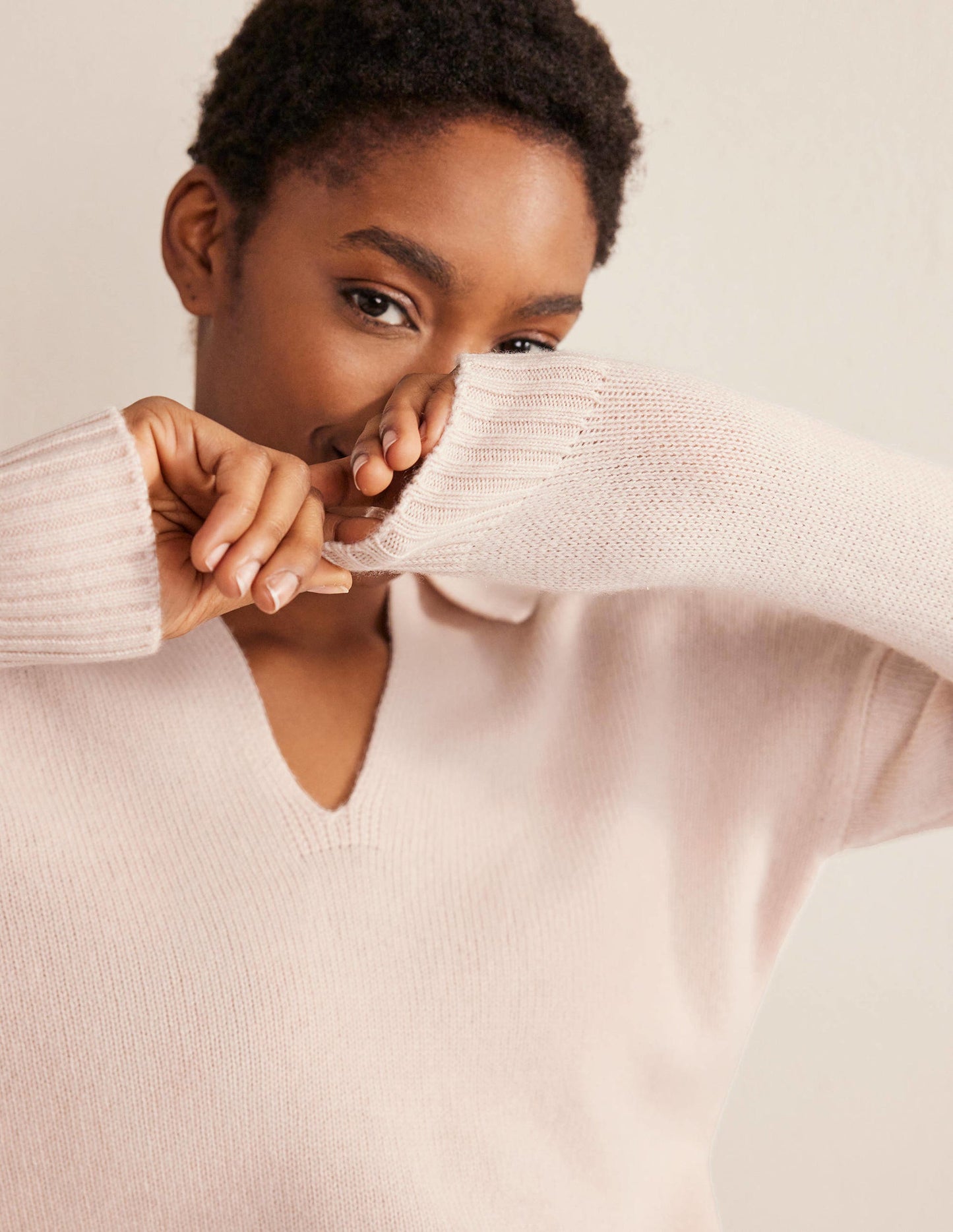 Collared Cashmere Jumper-Rope