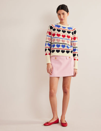 Chunky Fair Isle Jumper-Ivory Heart Fairisle-4