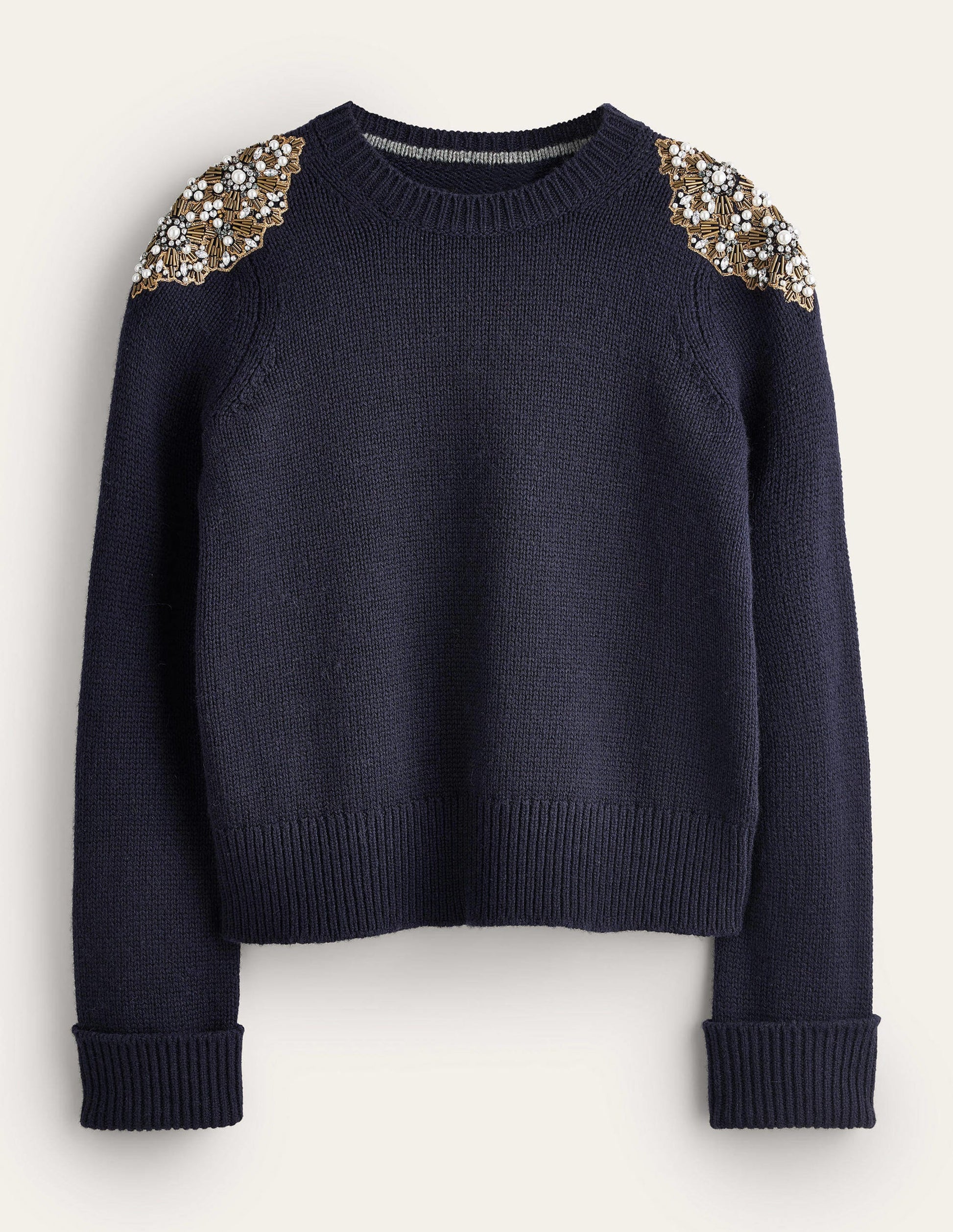 Embellished Jumper-Navy Embellishment-5