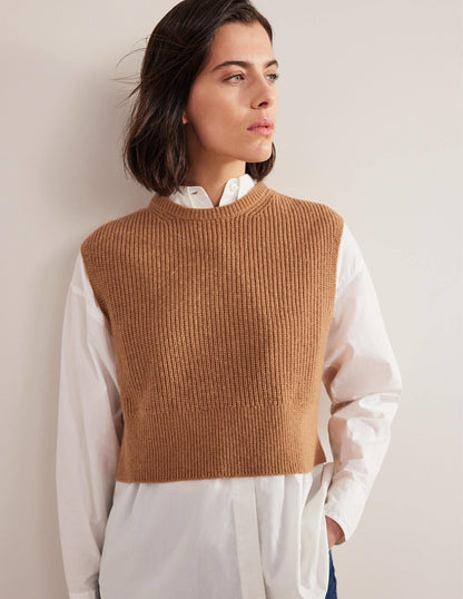 Cropped Ribbed Tank-Teddy Bear-5