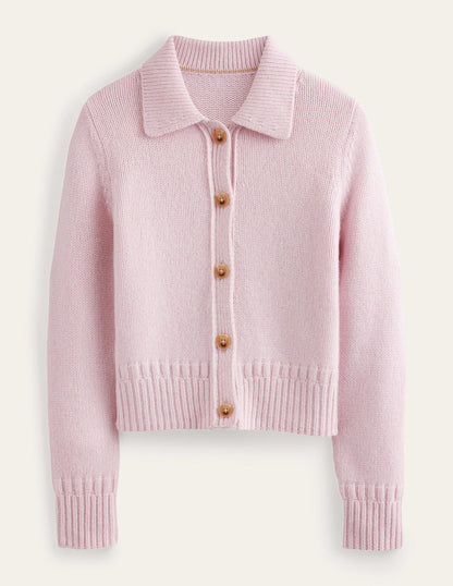 Collared Cashmere Cardigan-Marshmallow-6