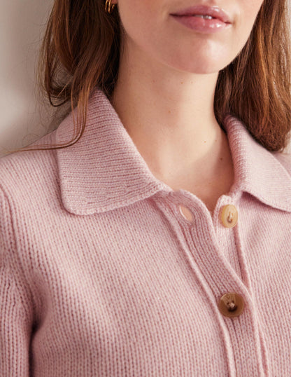 Collared Cashmere Cardigan-Marshmallow-2