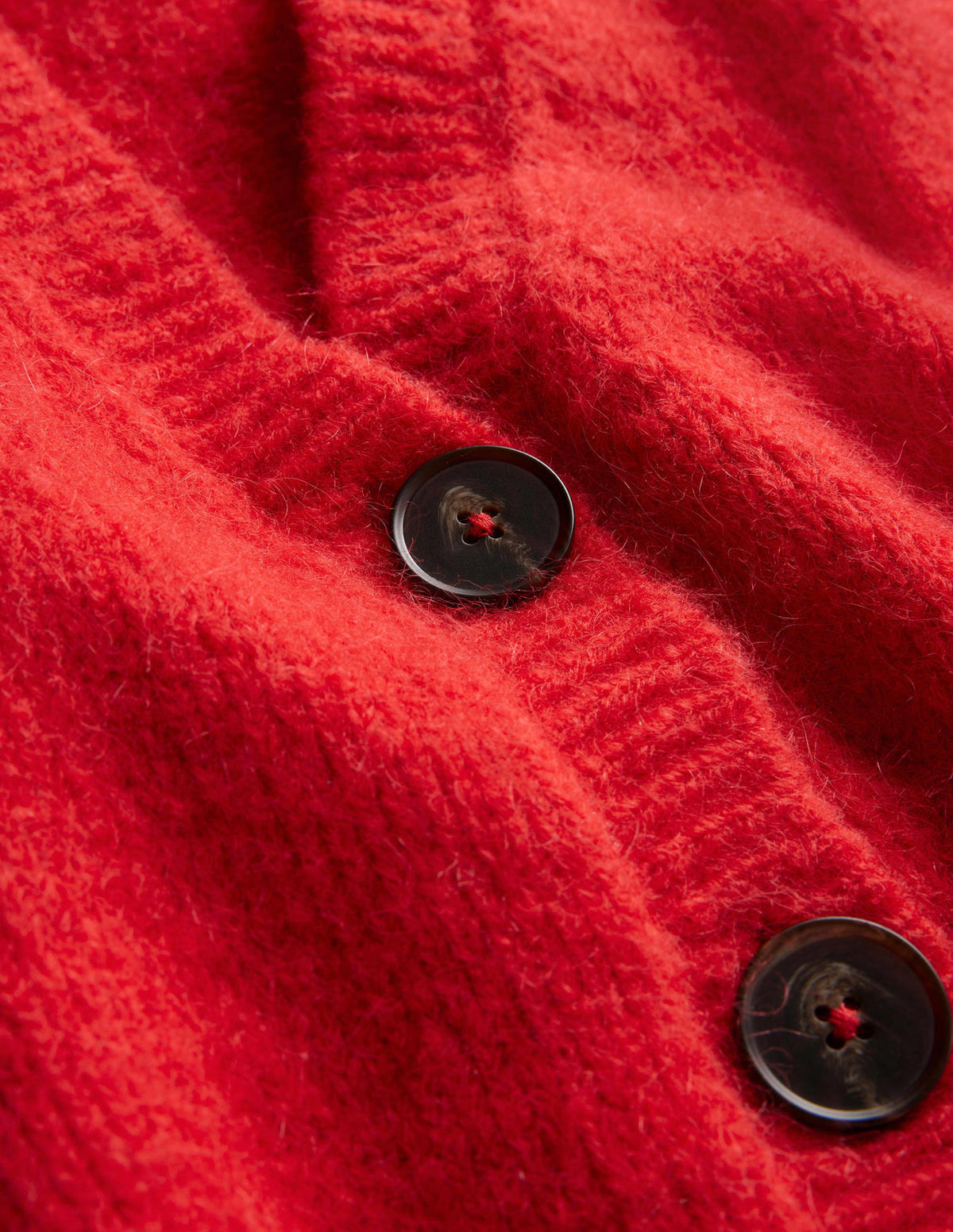 Cropped Fluffy Cardigan Tank-High Risk Red - Image 6