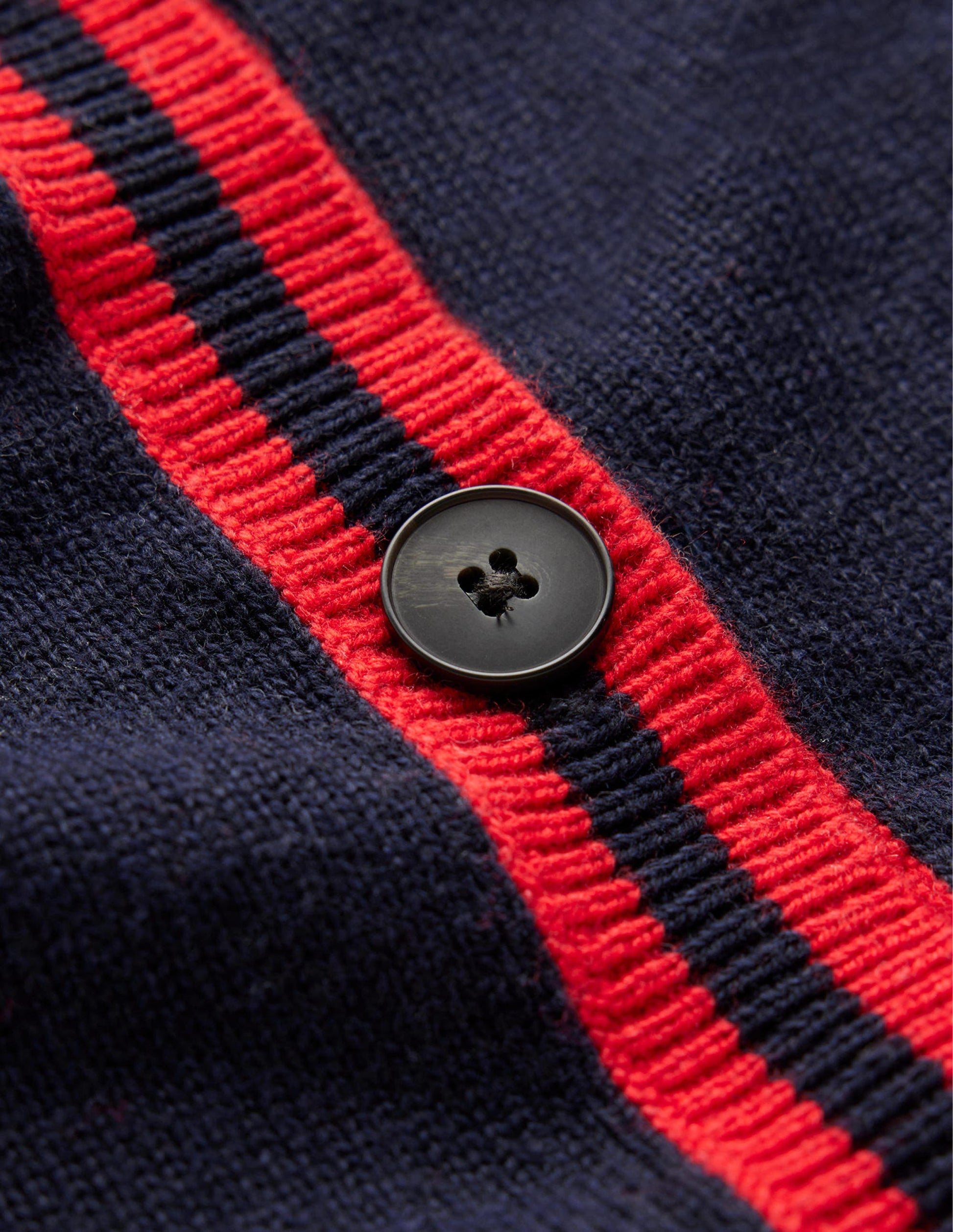 Cecily Button Back Jumper-Navy, Brand Stripe-6