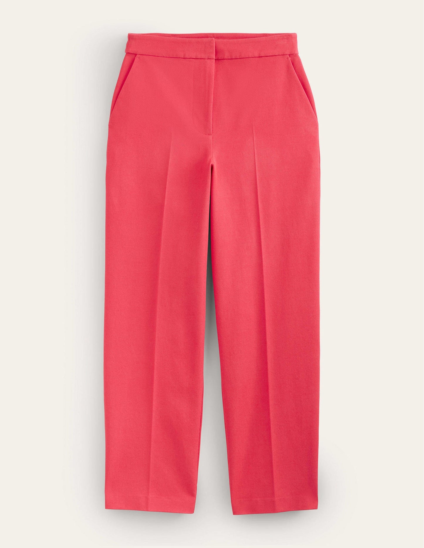 Bi-Stretch Tapered Trousers-Camellia