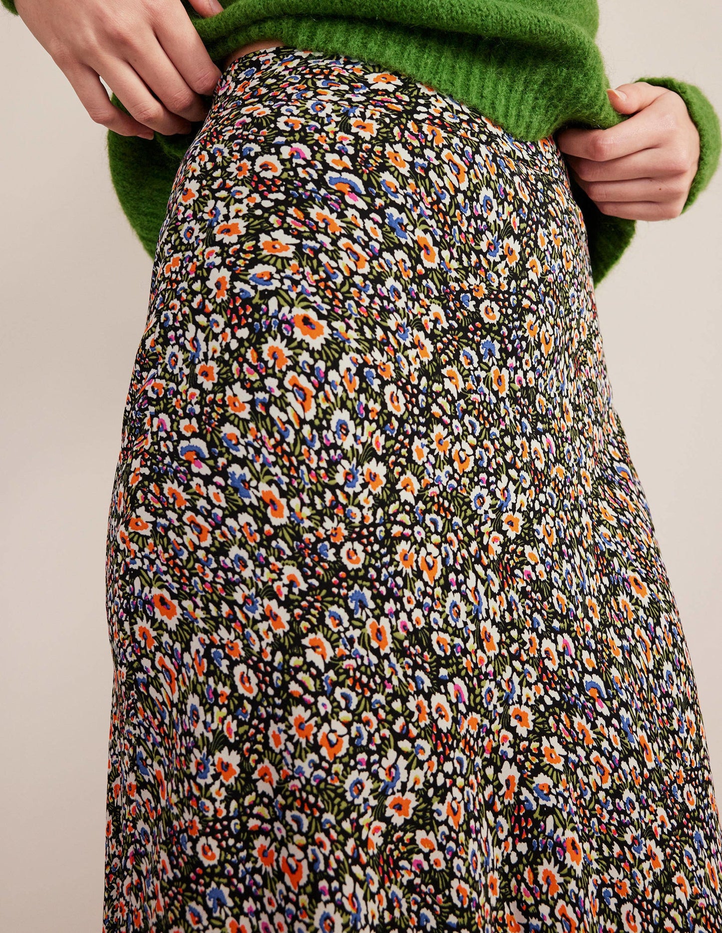 Cecelia Midi Skirt-Multi, Eden Bloom