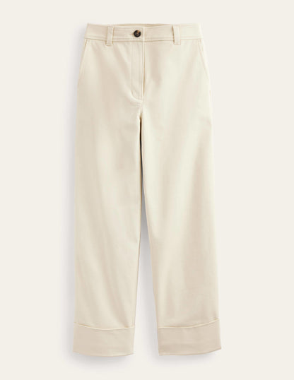 Tailored Turn Up Trousers-Pistachio Shell-6