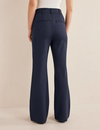 Hampshire Flared Trousers-Navy