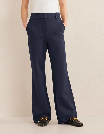 Hampshire Flared Trousers-Navy