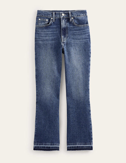 Mid Rise Baby Kick Jeans-Dark Vintage