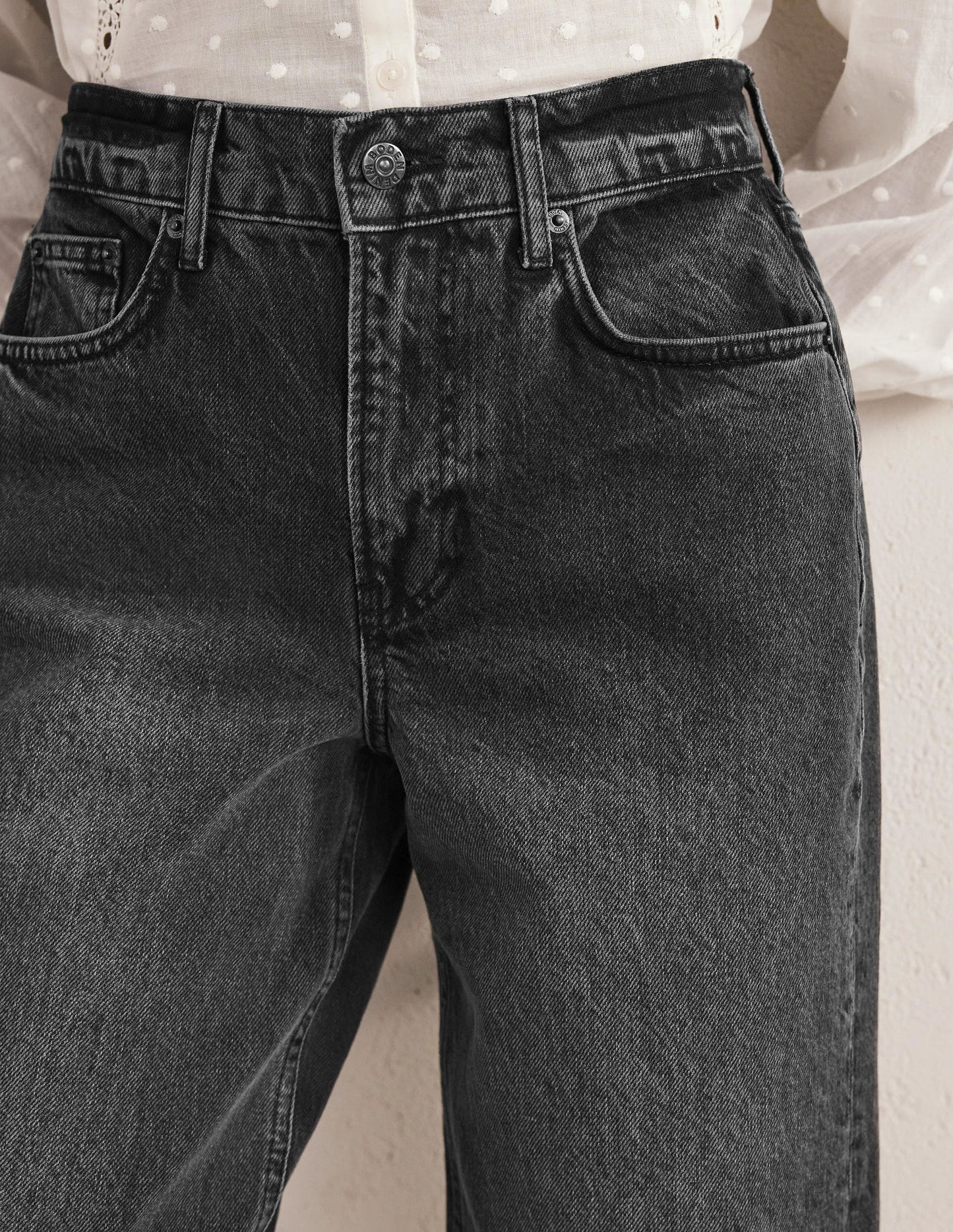 Boyfriend Jeans-Black