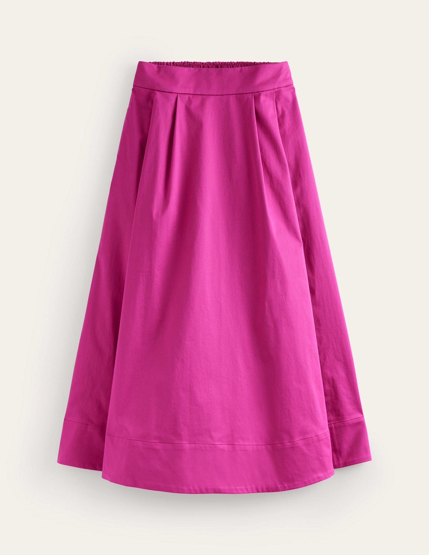 Isabella Cotton Sateen Skirt-Rose Violet