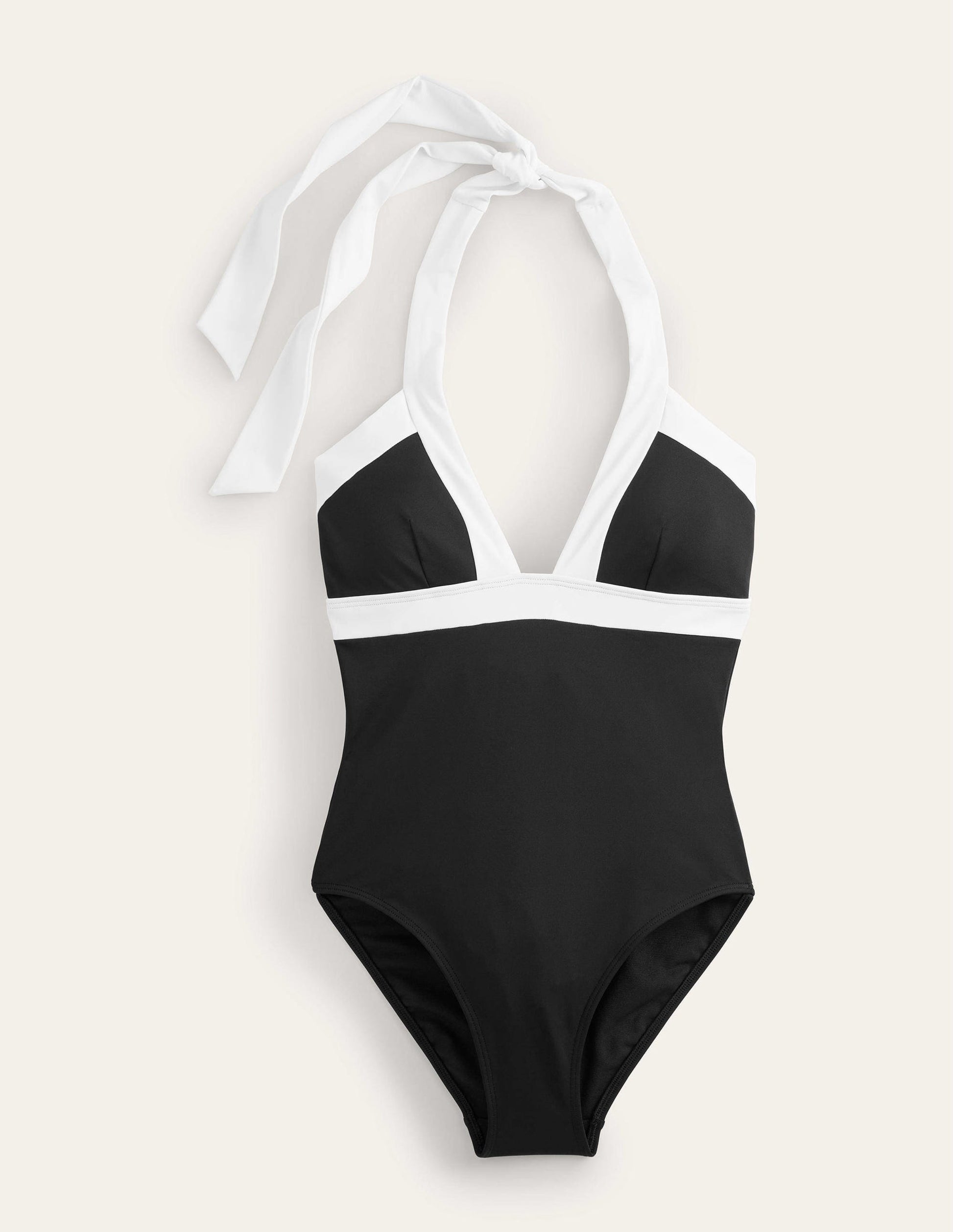Ithaca Halter Swimsuit-Black Colourblock-7