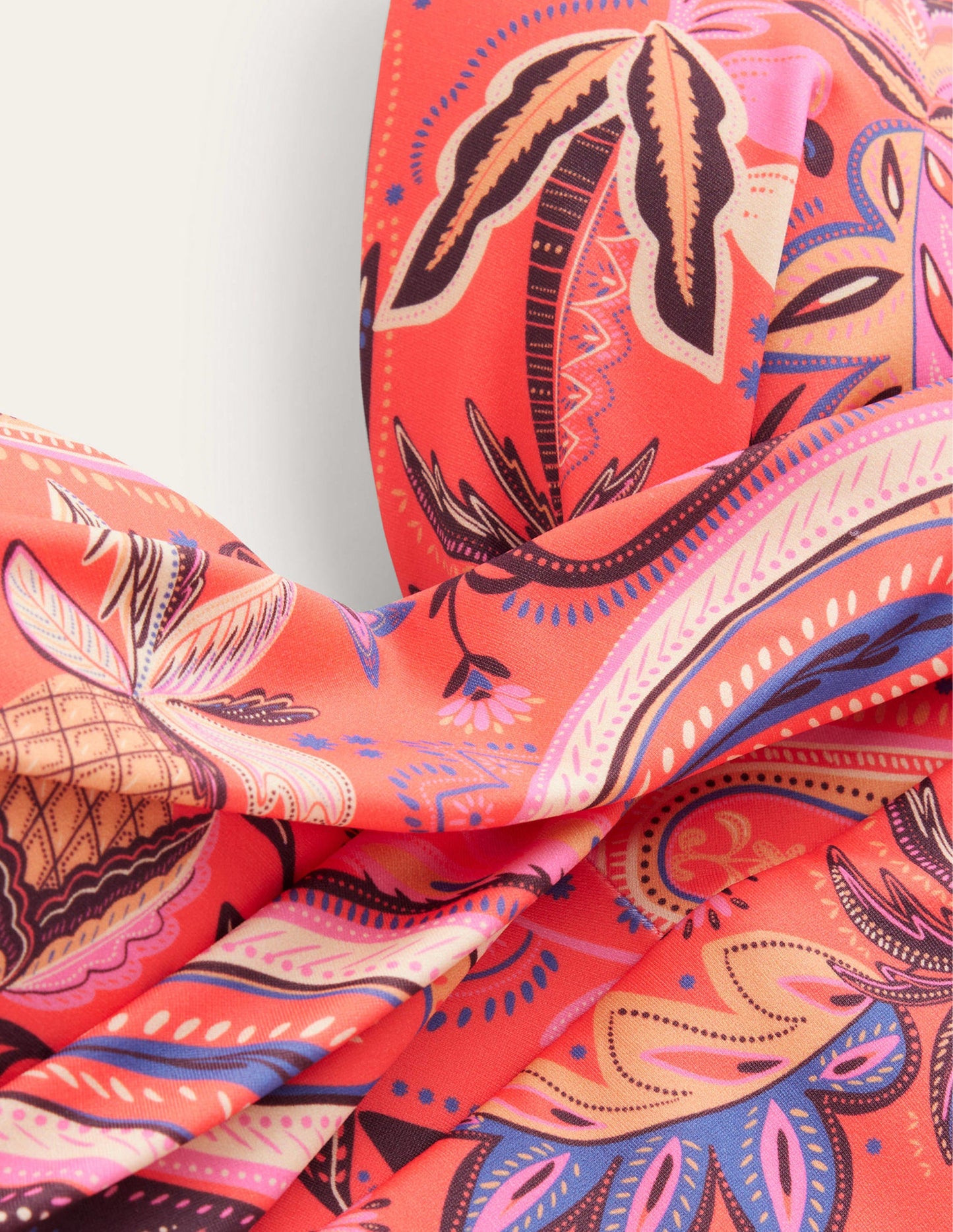 Capri Cup-size Swimsuit-Coral, Paradise Paisley