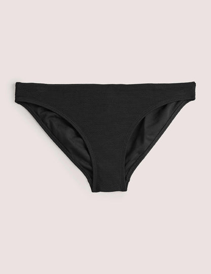 Arezzo Texture Bikini Bottoms-Black Texture